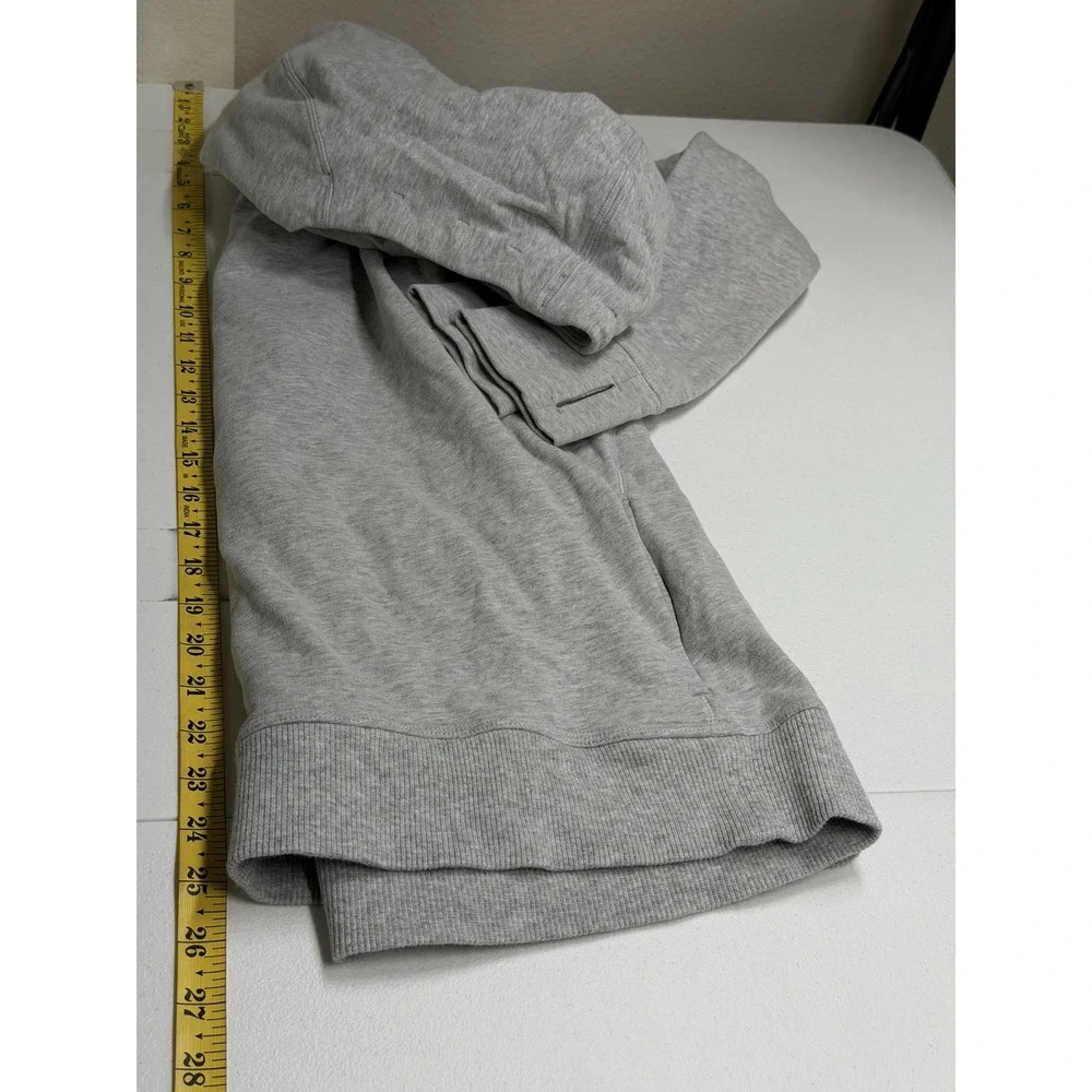 Lululemon Hoodie Womens 8 Gray Stress Less Cowl Funnel Neck Athleisure Sporty
